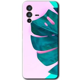 Vivo V23 5G 3D Yaprak Baskılı Uyumlu Silikon Kılıf