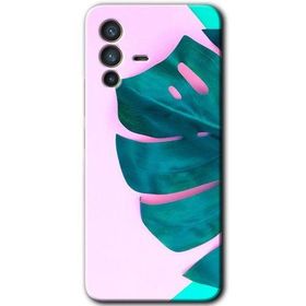 Vivo V23 5G 3D Yaprak Baskılı Uyumlu Silikon Kılıf