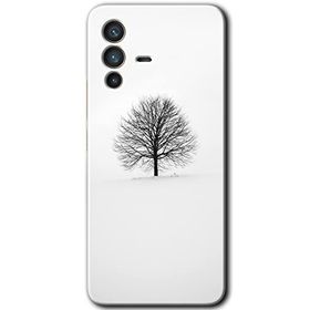 Vivo V23 5G Alone Tree Baskılı Uyumlu Silikon Kılıf