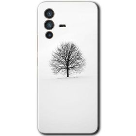 Vivo V23 5G Alone Tree Baskılı Uyumlu Silikon Kılıf