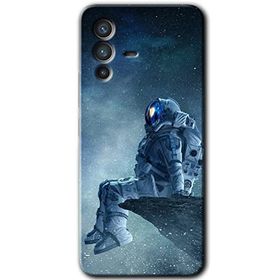 Vivo V23 5G Astronot Yalnızlığı Baskılı Uyumlu Silikon Kılıf