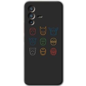 Vivo V23 5G Avengers Minimalism Baskılı Uyumlu Silikon Kılıf
