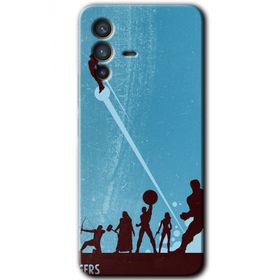 Vivo V23 5G Avengers Team Baskılı Uyumlu Silikon Kılıf
