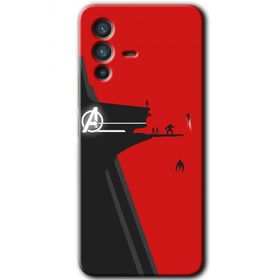 Vivo V23 5G Avengers Tower Baskılı Uyumlu Silikon Kılıf