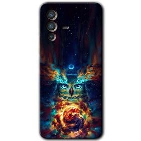 Vivo V23 5G Ballı Baykuş Baskılı Uyumlu Silikon Kılıf