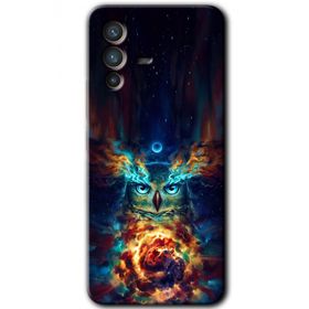 Vivo V23 5G Ballı Baykuş Baskılı Uyumlu Silikon Kılıf