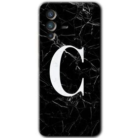 Vivo V23 5G Beyaz Mermer Desenli U Harfi Baskılı Uyumlu Silikon Kılıf
