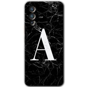 Vivo V23 5G Beyaz Mermer Desenli U Harfi Baskılı Uyumlu Silikon Kılıf