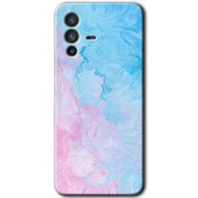Vivo V23 5G Blue Art Baskılı Uyumlu Silikon Kılıf