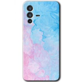 Vivo V23 5G Blue Art Baskılı Uyumlu Silikon Kılıf