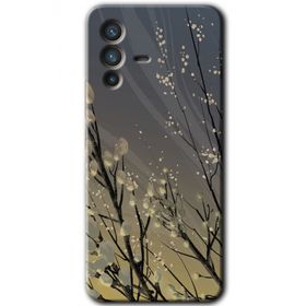 Vivo V23 5G Branches Flowers Baskılı Uyumlu Silikon Kılıf