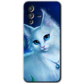 Vivo V23 5G Cat Glance Baskılı Uyumlu Silikon Kılıf