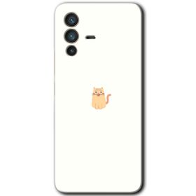 Vivo V23 5G Cat Minimalism Baskılı Uyumlu Silikon Kılıf