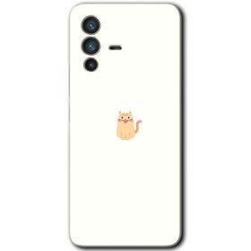 Vivo V23 5G Cat Minimalism Baskılı Uyumlu Silikon Kılıf