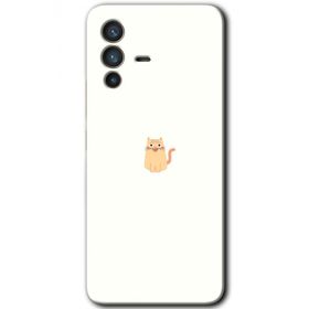 Vivo V23 5G Cat Minimalism Baskılı Uyumlu Silikon Kılıf