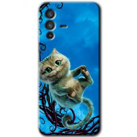 Vivo V23 5G Çılgın Kedi Baskılı Uyumlu Silikon Kılıf