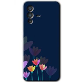 Vivo V23 5G Çizim Çiçekleri Baskılı Uyumlu Silikon Kılıf