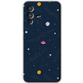 Vivo V23 5G Çizim Gezegen Baskılı Uyumlu Silikon Kılıf