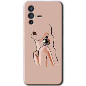 Vivo V23 5G Çizim Silüet Baskılı Uyumlu Silikon Kılıf