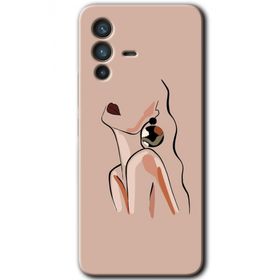 Vivo V23 5G Çizim Silüet Baskılı Uyumlu Silikon Kılıf