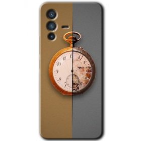 Vivo V23 5G Clocks Artwork Baskılı Uyumlu Silikon Kılıf