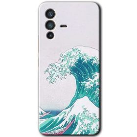 Vivo V23 5G Dalga Baskılı Uyumlu Silikon Kılıf