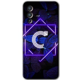 Vivo V23 5G Dark Neon Yaprak Ç Harfi Baskılı Uyumlu Silikon Kılıf