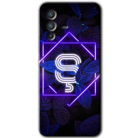 Vivo V23 5G Dark Neon Yaprak Ş Harfi Baskılı Uyumlu Silikon Kılıf