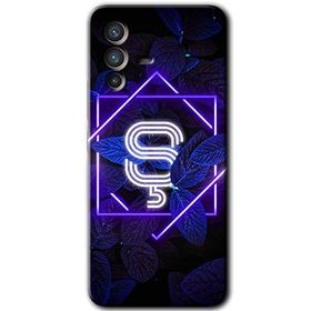 Vivo V23 5G Dark Neon Yaprak Ş Harfi Baskılı Uyumlu Silikon Kılıf