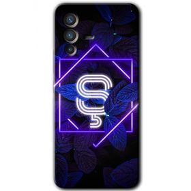 Vivo V23 5G Dark Neon Yaprak Ş Harfi Baskılı Uyumlu Silikon Kılıf