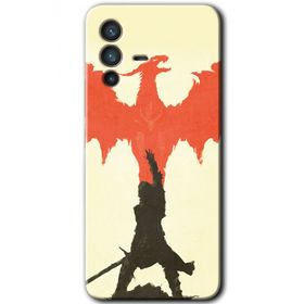 Vivo V23 5G Dragon Hunter 1 Baskılı Uyumlu Silikon Kılıf