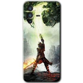 Vivo V23 5G Dragon Hunter Baskılı Uyumlu Silikon Kılıf