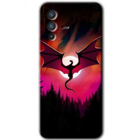 Vivo V23 5G Dragon Night Baskılı Uyumlu Silikon Kılıf