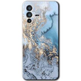 Vivo V23 5G Eski Mermer Baskılı Uyumlu Silikon Kılıf