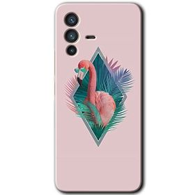 Vivo V23 5G Flamingo Baskılı Uyumlu Silikon Kılıf