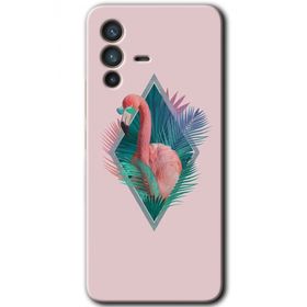 Vivo V23 5G Flamingo Baskılı Uyumlu Silikon Kılıf