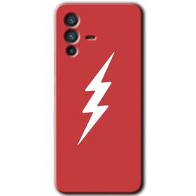 Vivo V23 5G Flash Logo Baskılı Uyumlu Silikon Kılıf