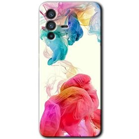 Vivo V23 5G Gökkuşağı Color Baskılı Uyumlu Silikon Kılıf