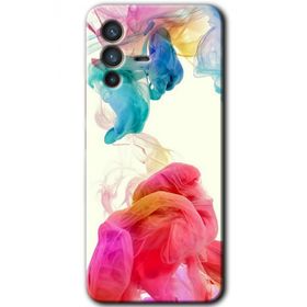 Vivo V23 5G Gökkuşağı Color Baskılı Uyumlu Silikon Kılıf