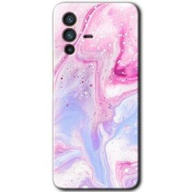 Vivo V23 5G Kabarmış Leke Baskılı Uyumlu Silikon Kılıf
