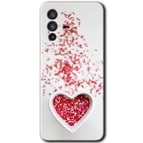 Vivo V23 5G Kalpli Şekerleme Baskılı Uyumlu Silikon Kılıf