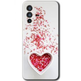 Vivo V23 5G Kalpli Şekerleme Baskılı Uyumlu Silikon Kılıf