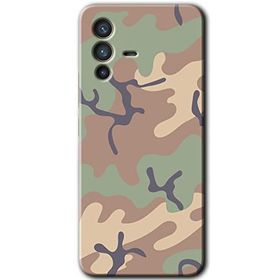 Vivo V23 5G Kamuflaj 29 Baskılı Uyumlu Silikon Kılıf