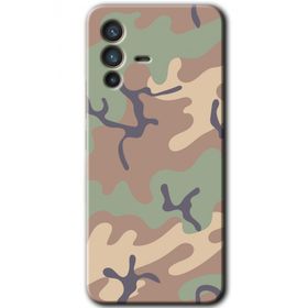 Vivo V23 5G Kamuflaj 29 Baskılı Uyumlu Silikon Kılıf