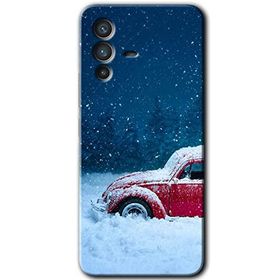 Vivo V23 5G Karlı Vosvos Baskılı Uyumlu Silikon Kılıf