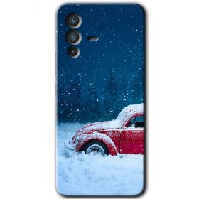 Vivo V23 5G Karlı Vosvos Baskılı Uyumlu Silikon Kılıf