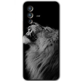 Vivo V23 5G Lion Baskılı Uyumlu Silikon Kılıf