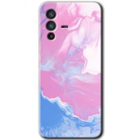 Vivo V23 5G Liquid Lekeler Art Baskılı Uyumlu Silikon Kılıf