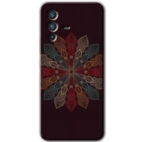 Vivo V23 5G Mandala Flower Wal Baskılı Uyumlu Silikon Kılıf