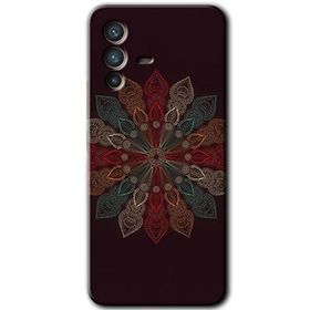 Vivo V23 5G Mandala Flower Wal Baskılı Uyumlu Silikon Kılıf